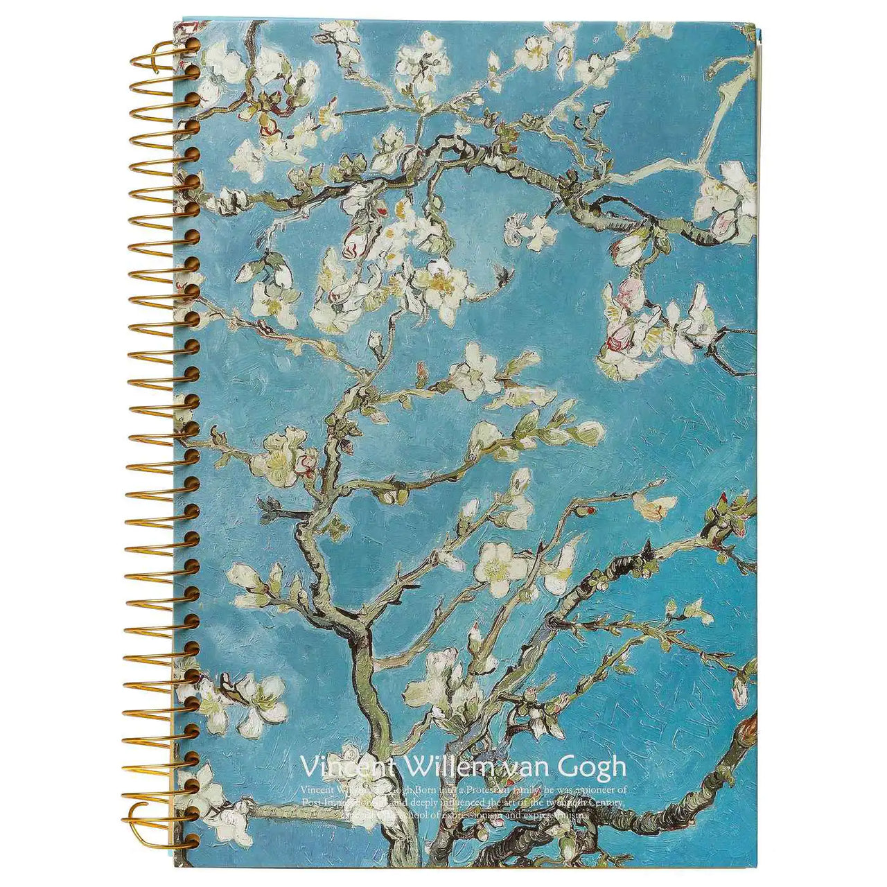D5346-4 spiral notizbuch im format a4 Van Gogh Blossom
