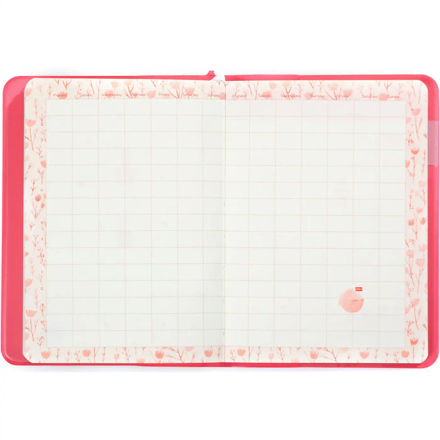 D6066-1 A6 Organizer Notizbuch Notteriebuch BLOSEM 17 x 12 cm Pastell Pink 226 P.