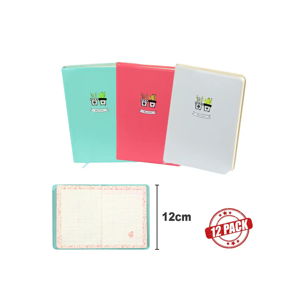 D6066-1 A6 Organizer Notizbuch Notteriebuch BLOSEM 17 x 12 cm Pastell Pink 226 P.
