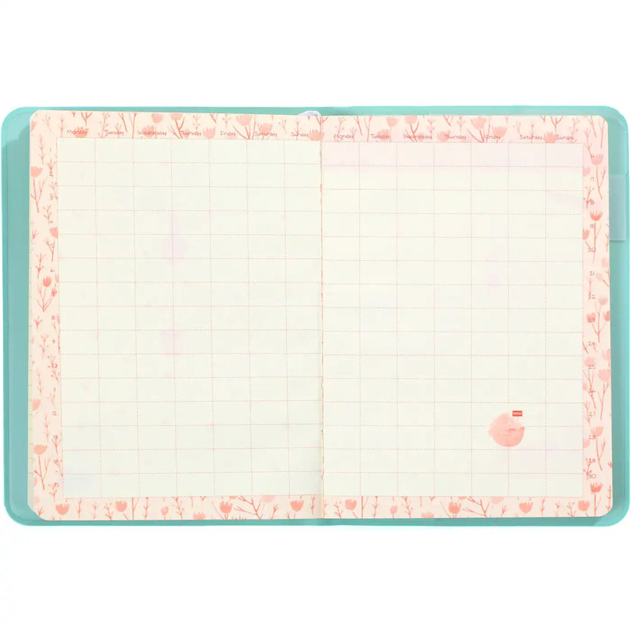 D6066-2 A6 Notizbuch Agenda Notteriebuch Blossom 17 x 12 cm Seablow 226 p