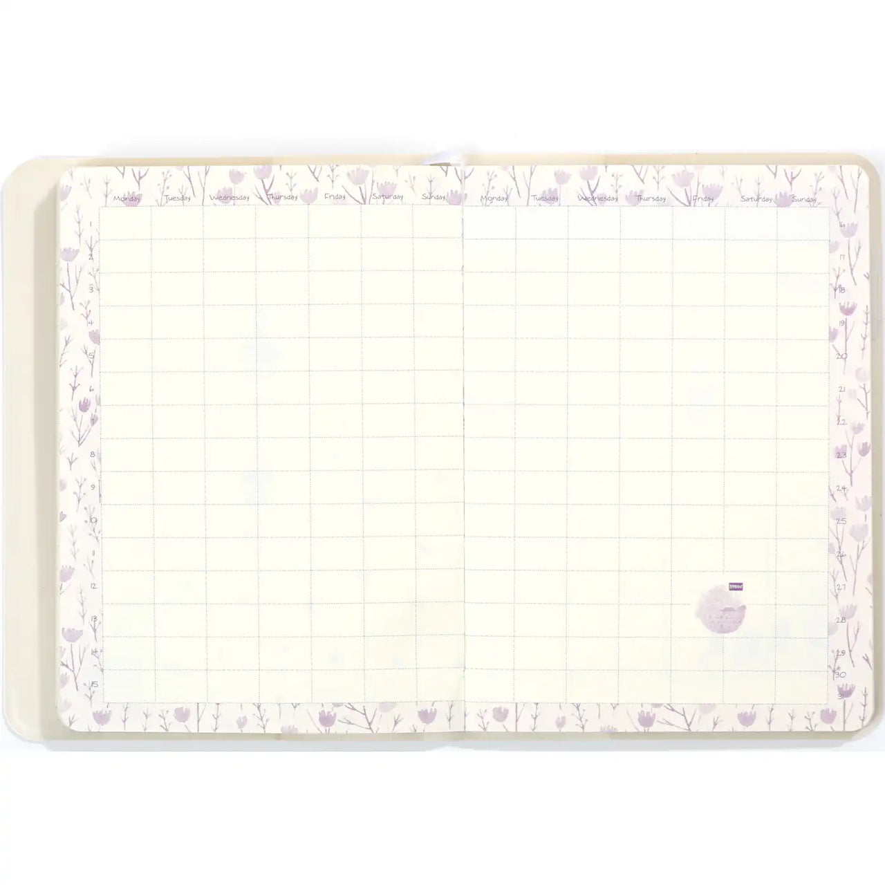 D6066-3 A6 Notizbuch Agenda Notteriebuch Blossom 17 x 12 cm weiches Weiß 226 P.