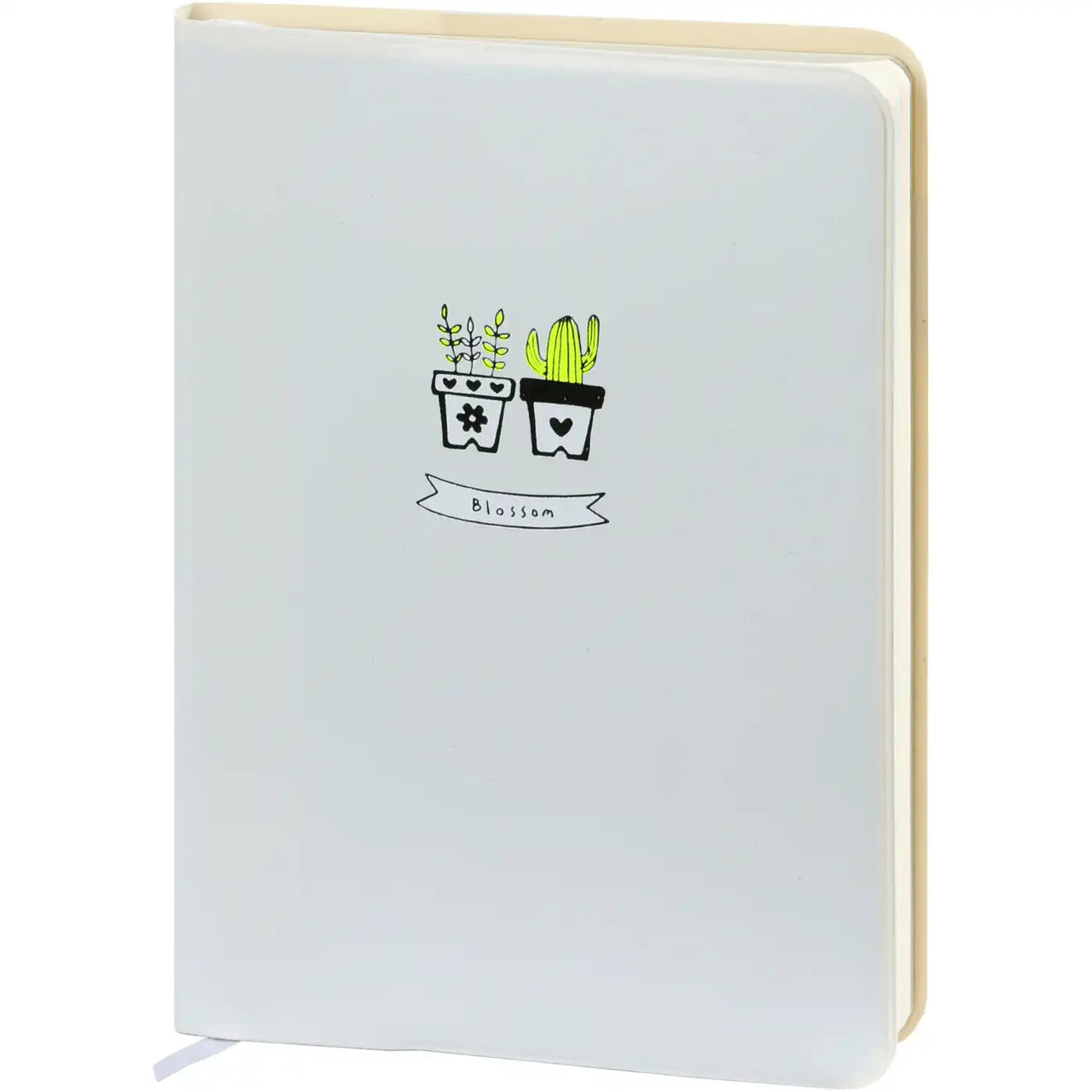 D6066-3 A6 Notizbuch Agenda Notteriebuch Blossom 17 x 12 cm weiches Weiß 226 P.