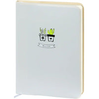 D6066-3 A6 Notizbuch Agenda Notteriebuch Blossom 17 x 12 cm weiches Weiß 226 P.