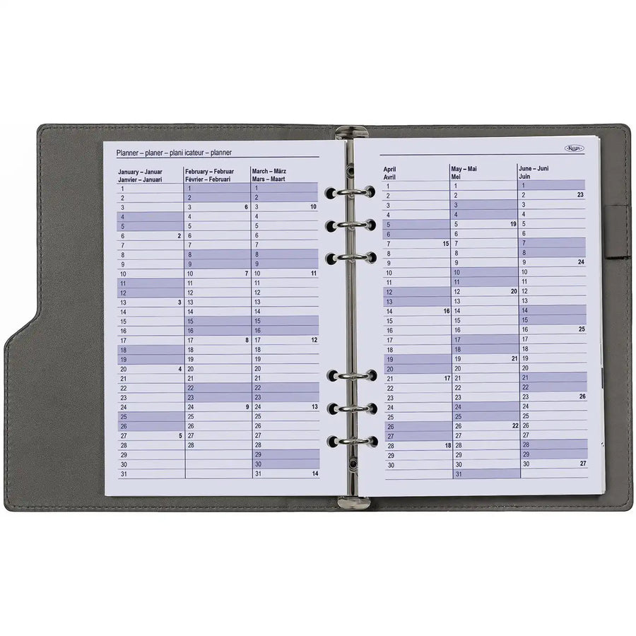 6206-25-26 210 x 144 mm A5 Agenda fügt wöchentlich ein EN DE FR NL 2026