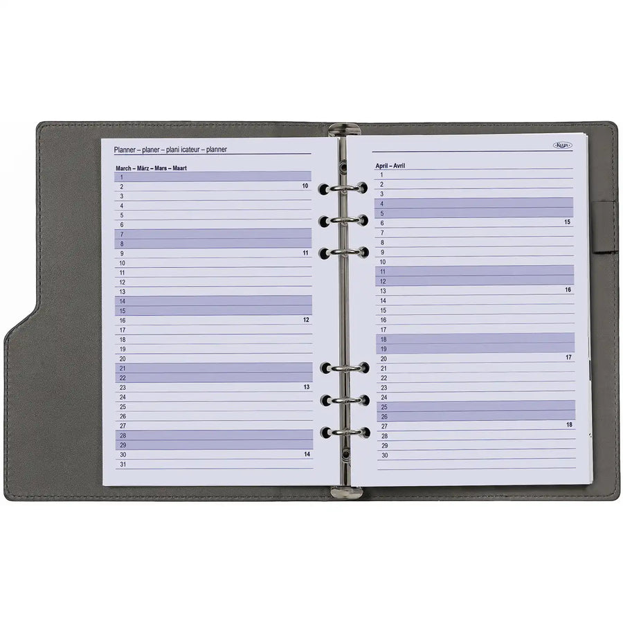 6206-26-27 210 x 144 mm A5 Agenda fügt wöchentlich ein EN DE FR NL 2026 2027