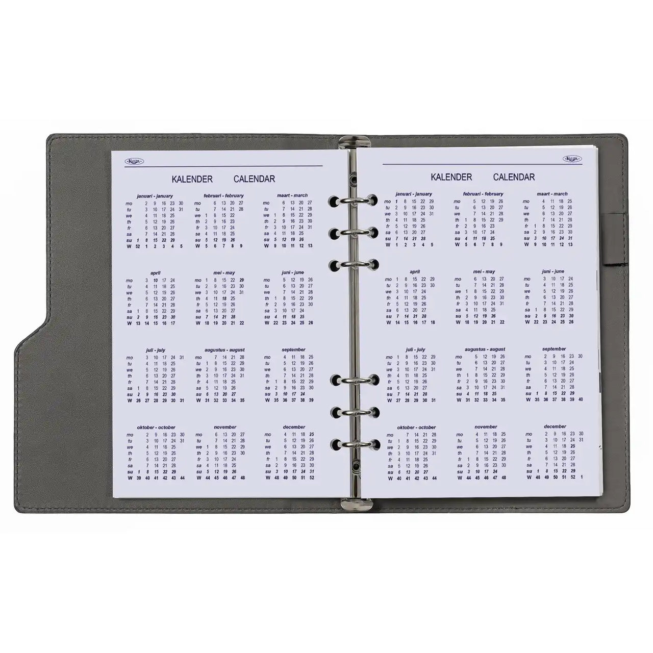 6207-25-26 210 x 144 mm A5 Agenda Füllpapier NL EN 2026