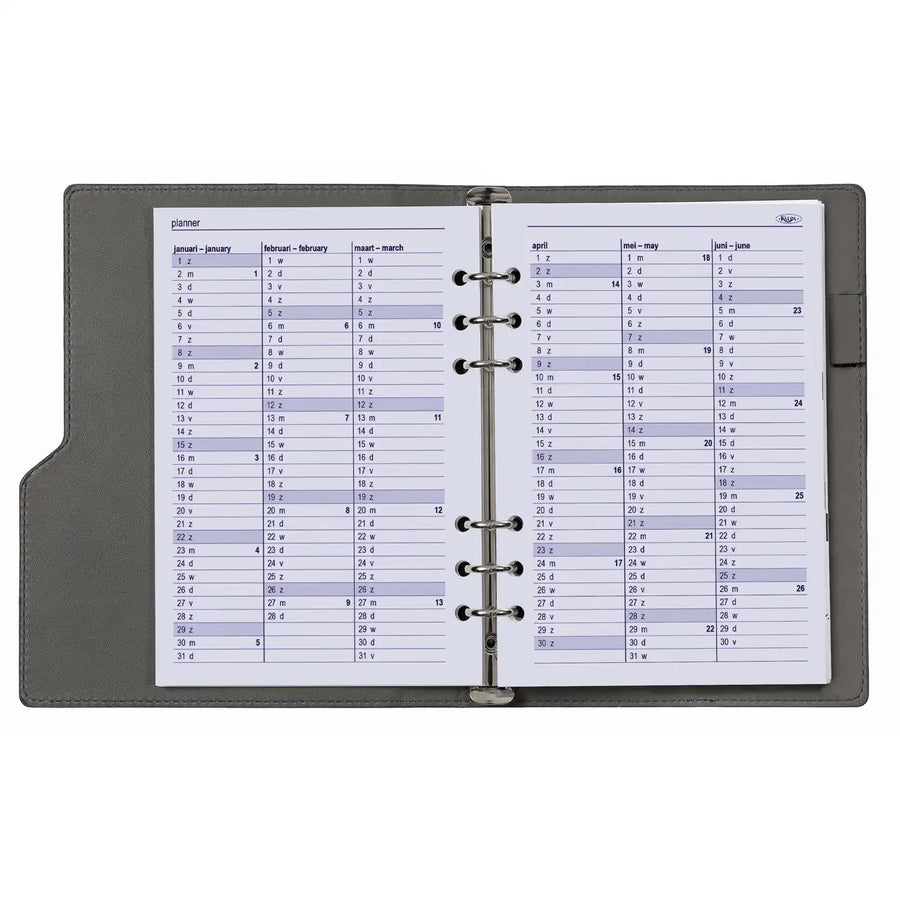 6207-25-26 210 x 144 mm A5 Agenda Füllpapier NL EN 2026