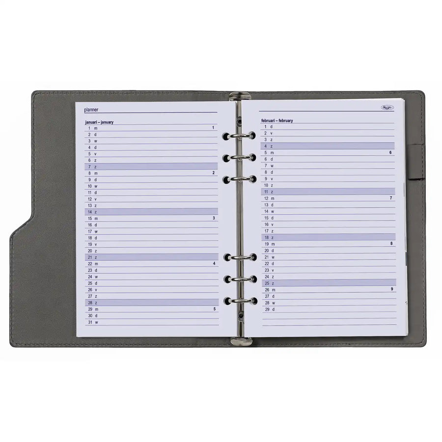 6207-25-26 210 x 144 mm A5 Agenda Füllpapier NL EN 2026