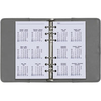 6216-25-26-27 170 x 95 mm Personal Agenda Planer Nachfüllpapier EN DE FR 2026 2027