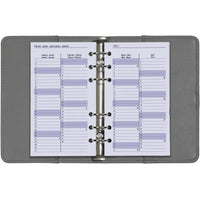 6216-25-26-27 170 x 95 mm Personal Agenda Planer Nachfüllpapier EN DE FR 2026 2027