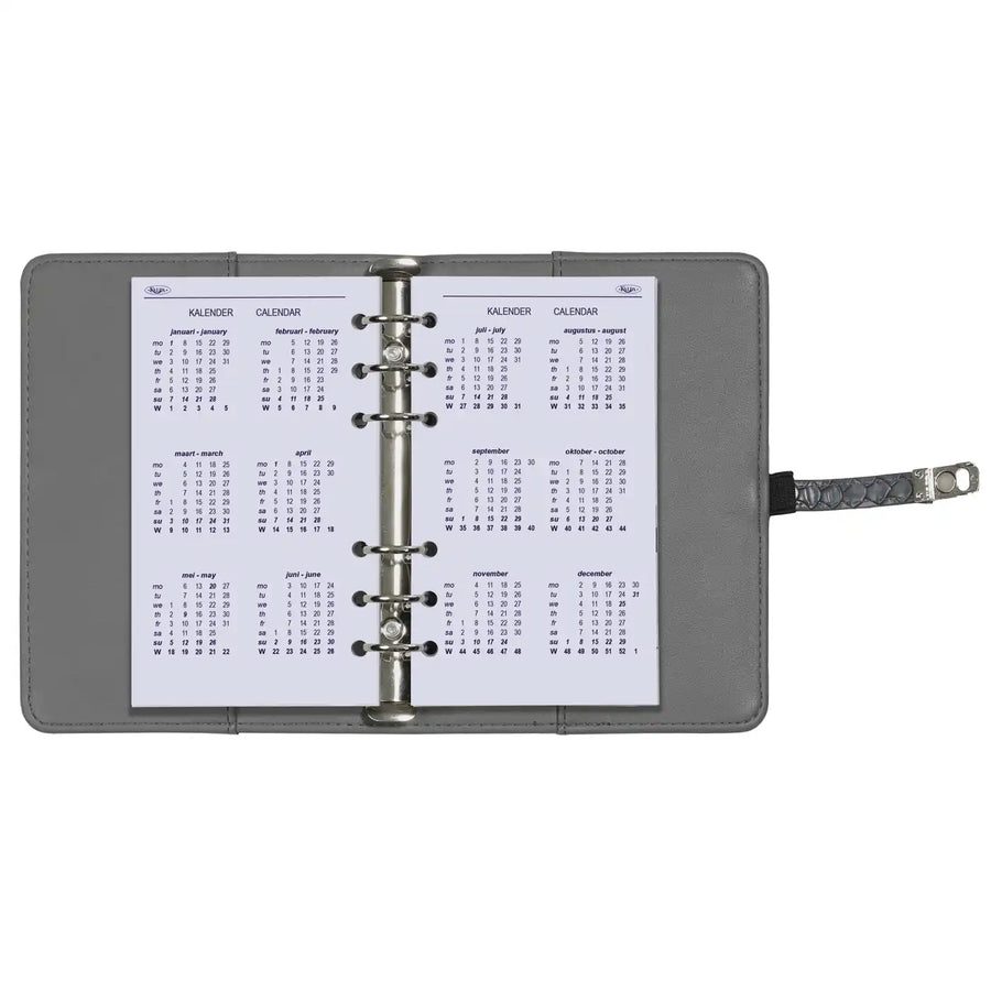 6217-25-26 170 x 95 mm Personal 6 Ringagenda Binder Nachfüllungen wöchentlich NL EN -26