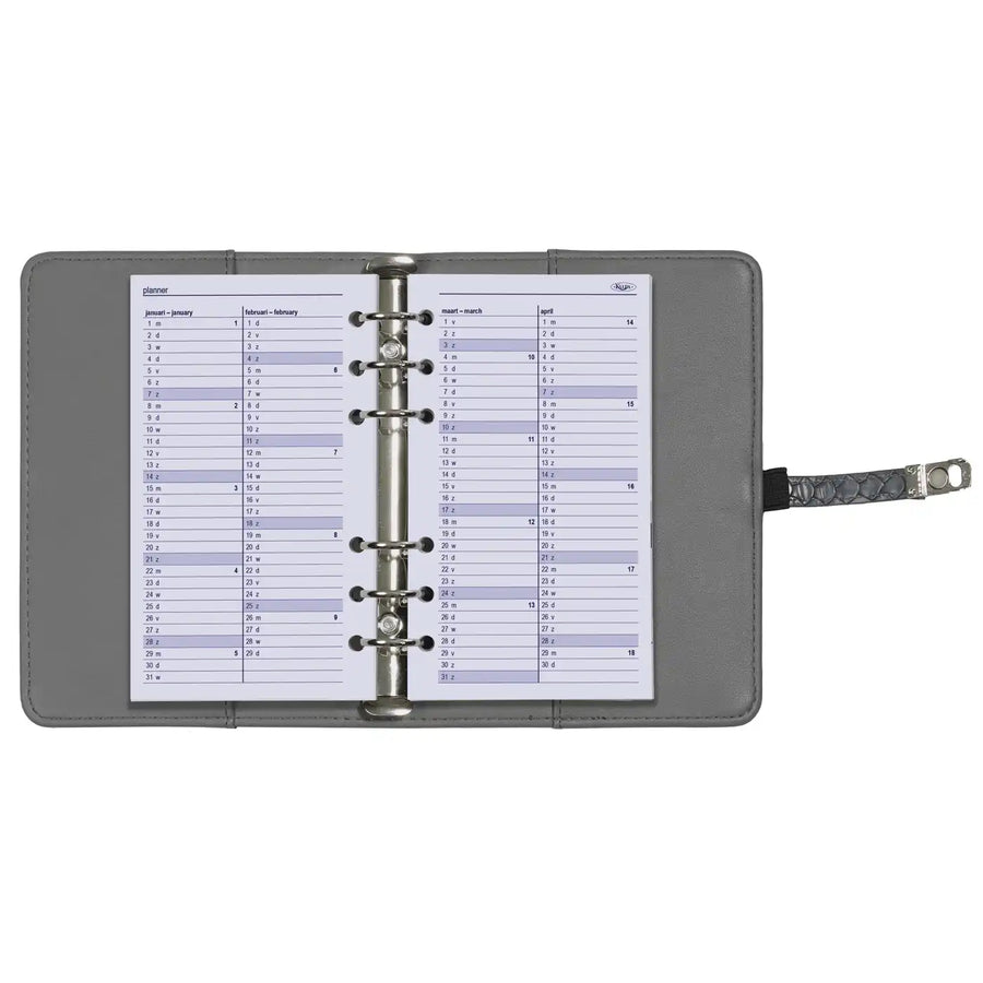 6217-26 170 x 95 mm Personal Agenda Binder Nachfüllwoche NL EN 2026