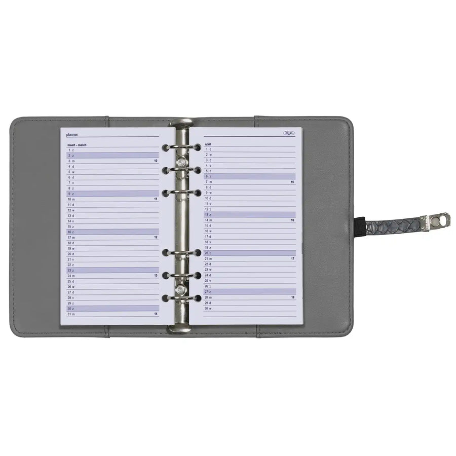 6217-26 170 x 95 mm Personal Agenda Binder Nachfüllwoche NL EN 2026
