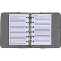 6236-25-26 125 x 80 mm Tasche Kalender Ersatzeinlagen Wöchentlich EN DE FR NL 2026