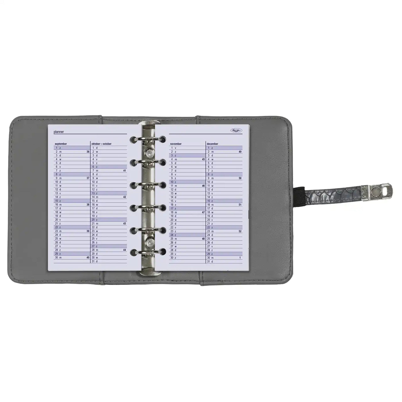 6237-25-26 125 x 80 mm Tasche Agenda Einlage Wöchentlich NL EN 2026