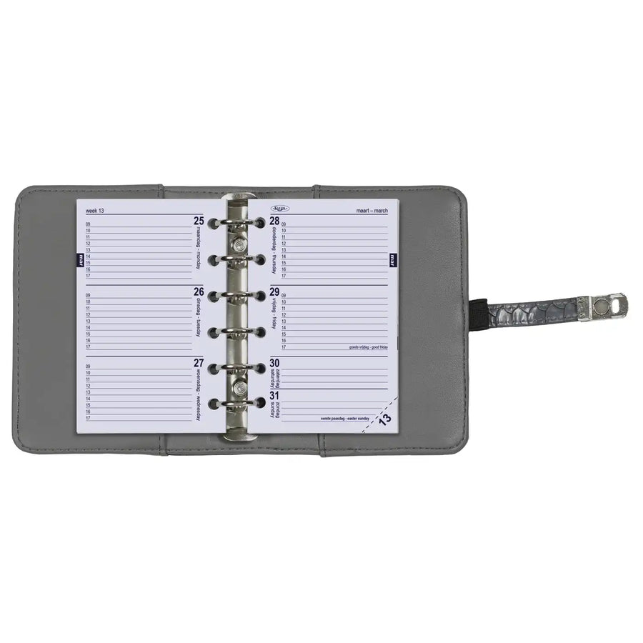 6237-25-26 125 x 80 mm Tasche Agenda Einlage Wöchentlich NL EN 2026