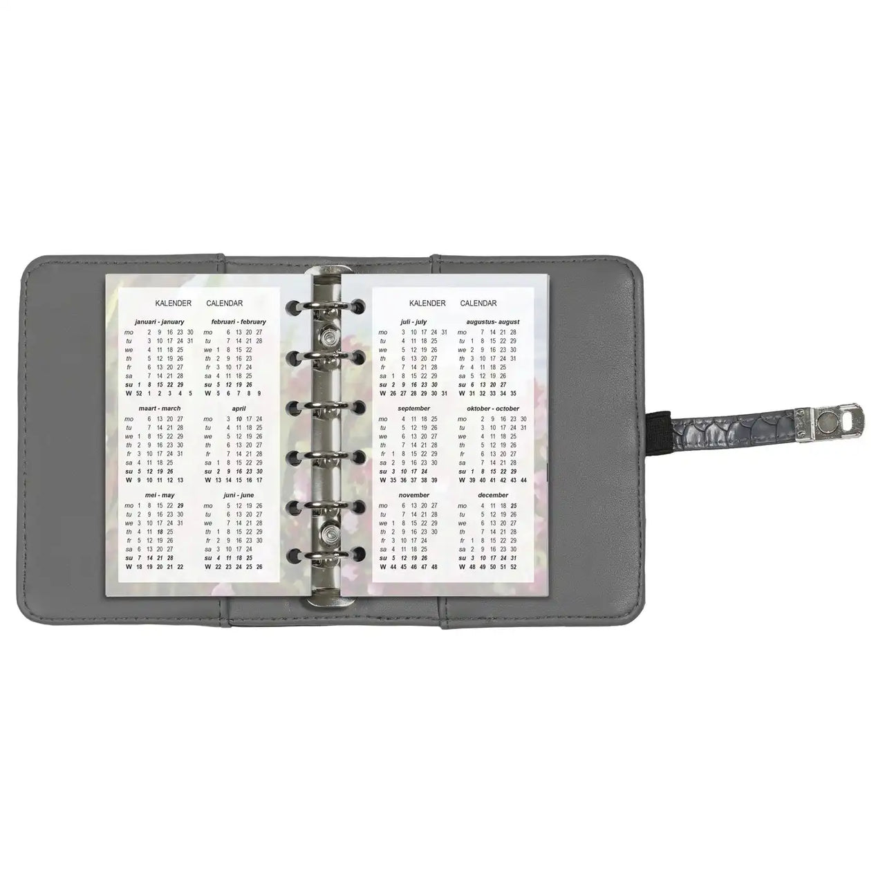 6238-26 125 x 80 mm Tasche Planereinlagen Wöchentlich NL EN 2026