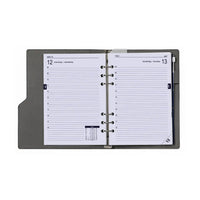 6401-26 210 x 144 mm A5 Planer Organizer Täglich nachfüllen EN NL (Ein bisschen Rost am Ringbinder!) + Speicherordner 2026