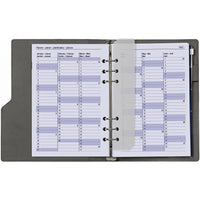 6406-26-27 210 x 144 mm A5 Binder nachfüllt wöchentlich EN DE FR NL (Ein bisschen Rost auf dem Ringbinder!) + Speicherordner 2026 2027