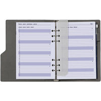 6306-25-26-27 210 x 144 mm A5 6 ringagenda -inzetstukken 1 Week per 2 Paginas Jaardoos DE FR NL 2026 2027