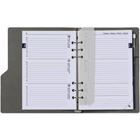 6406-25-26-27 210 x 144 mm A5 Binder nachfüllt wöchentlich EN DE FR NL (Ein bisschen Rost auf dem Ringbinder!) + Speicherordner 2026 2027