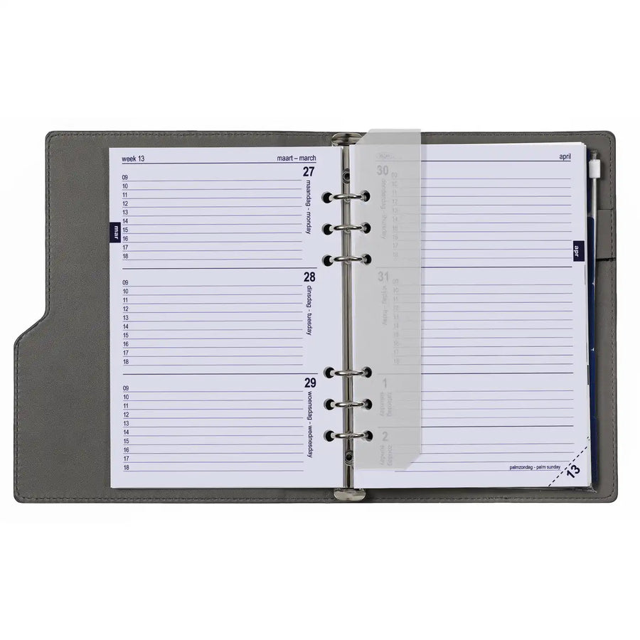 6307-26 210 x 144 mm A5 6 Ringagenda Organizer Nachfüllungen NL EN 2026
