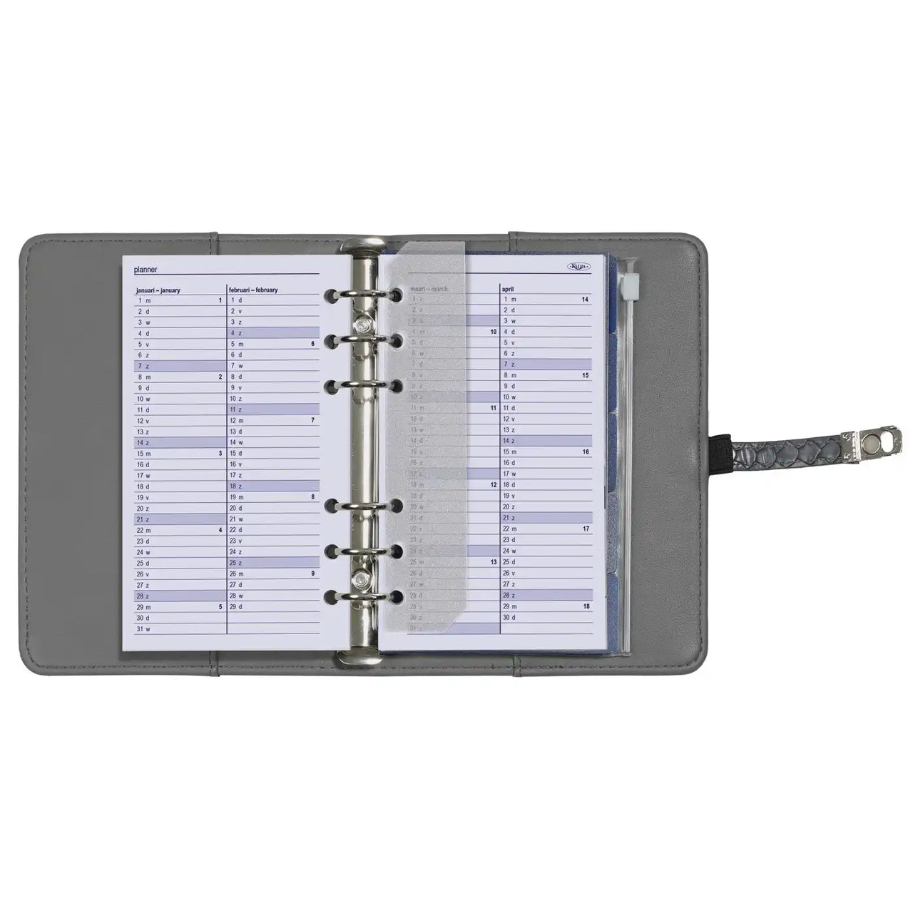 6317-25-26 170 x 95 mm Personal Planer Organizer Nachfüllungen wöchentlich komplettes Set nachfüllen NL EN 2026