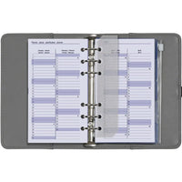 6316-25-26 170 x 95 mm Personal 6 Ringagenda Organizer Fügt Weekly Complete Set ein EN DE FR NL 2026