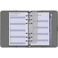6316-25-26 170 x 95 mm Personal 6 Ringagenda Organizer Fügt Weekly Complete Set ein EN DE FR NL 2026
