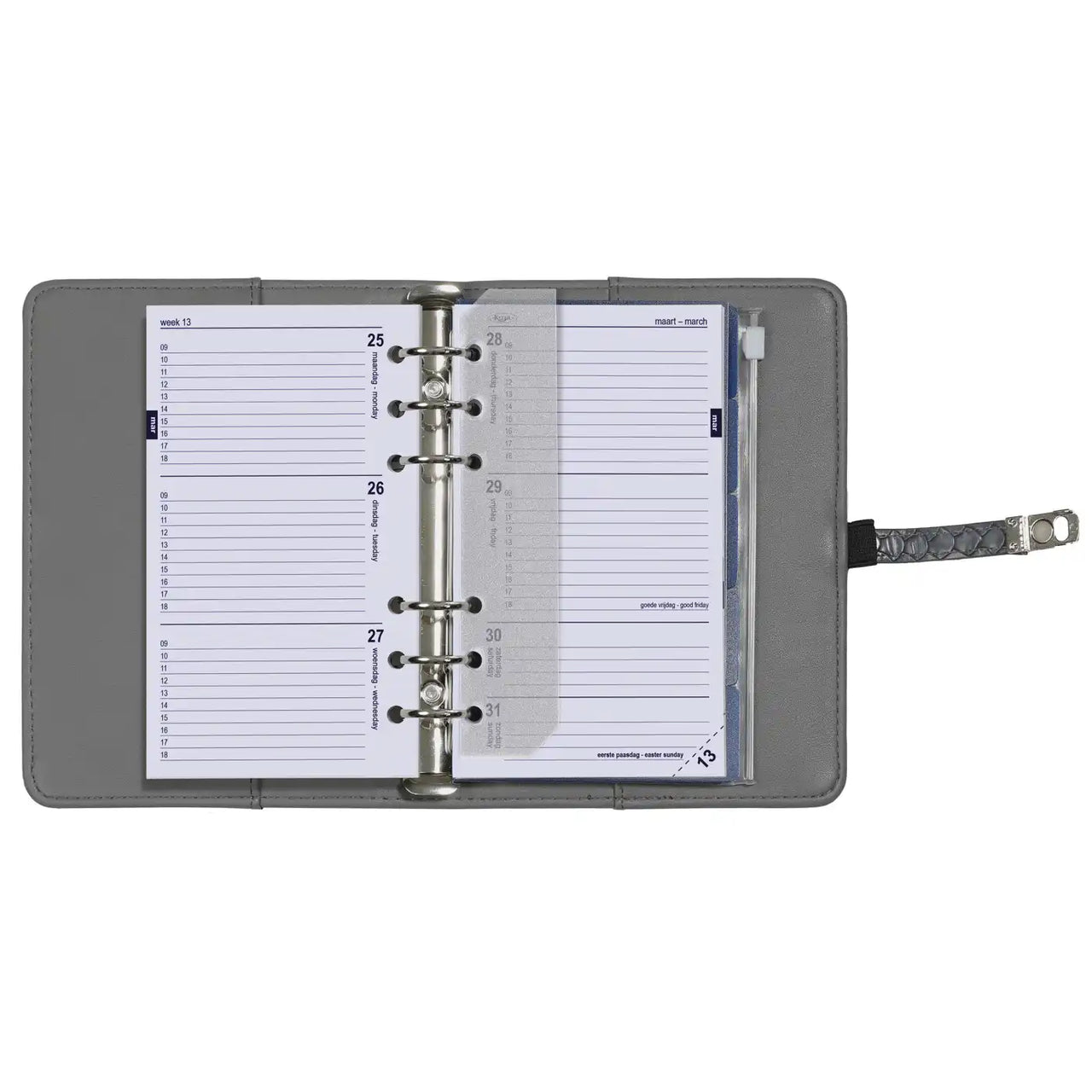 6317-25-26 170 x 95 mm Personal Planer Organizer Nachfüllungen wöchentlich komplettes Set nachfüllen NL EN 2026