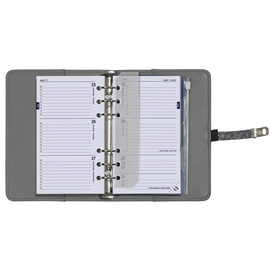 6317-26 170 x 95 mm Personal 6 Ringagenda Organizer Einfügt wöchentlich komplette Set 2026