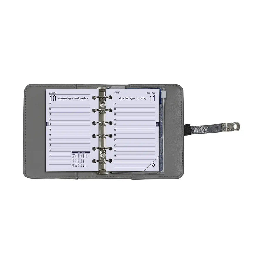 6331-26 125 x 80 mm 6 Ringagenda Organizer Einsätze täglich komplettes Set NL EN 2026