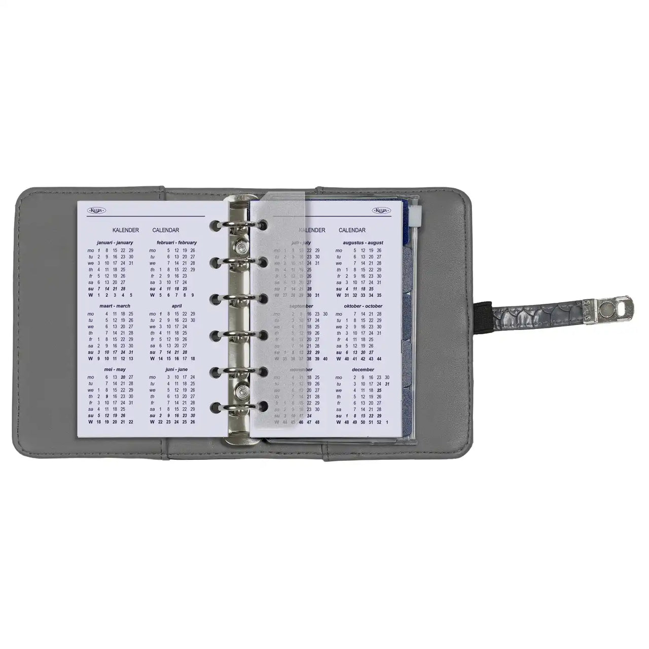 6337-25-26 125 x 80 mm Tasche Taschenkalender Einlage Wöchentlich komplettes Set NL EN 2026