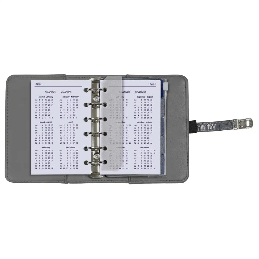 6337-25-26 125 x 80 mm Tasche Taschenkalender Einlage Wöchentlich komplettes Set NL EN 2026