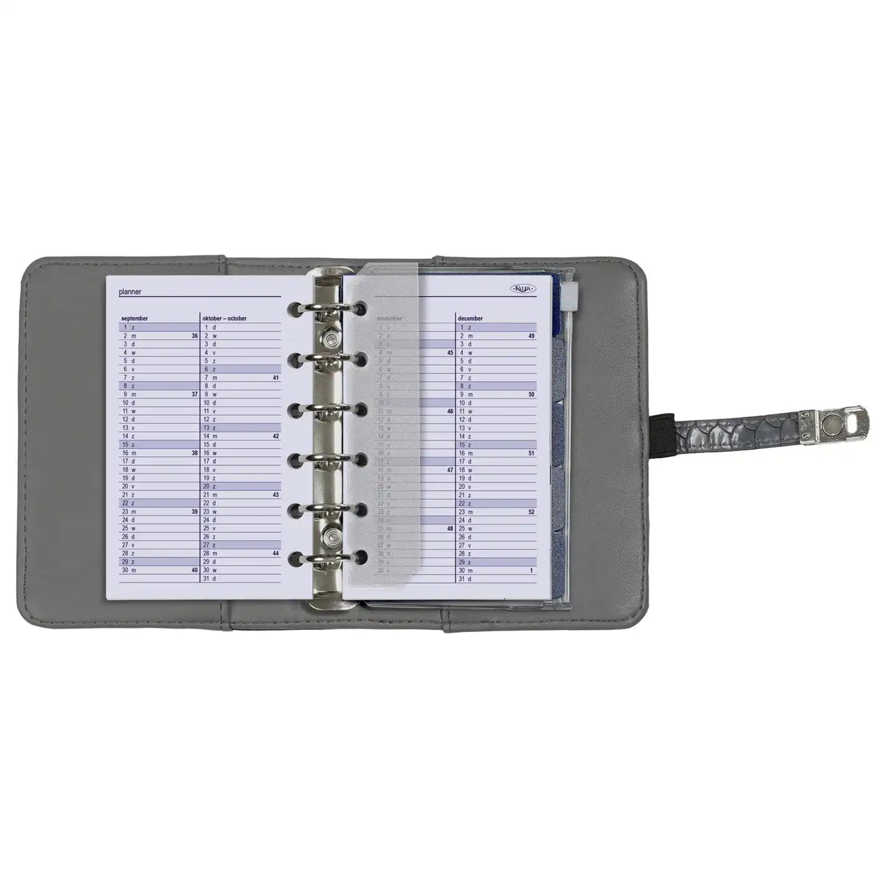6337-25-26 125 x 80 mm Tasche Taschenkalender Einlage Wöchentlich komplettes Set NL EN 2026
