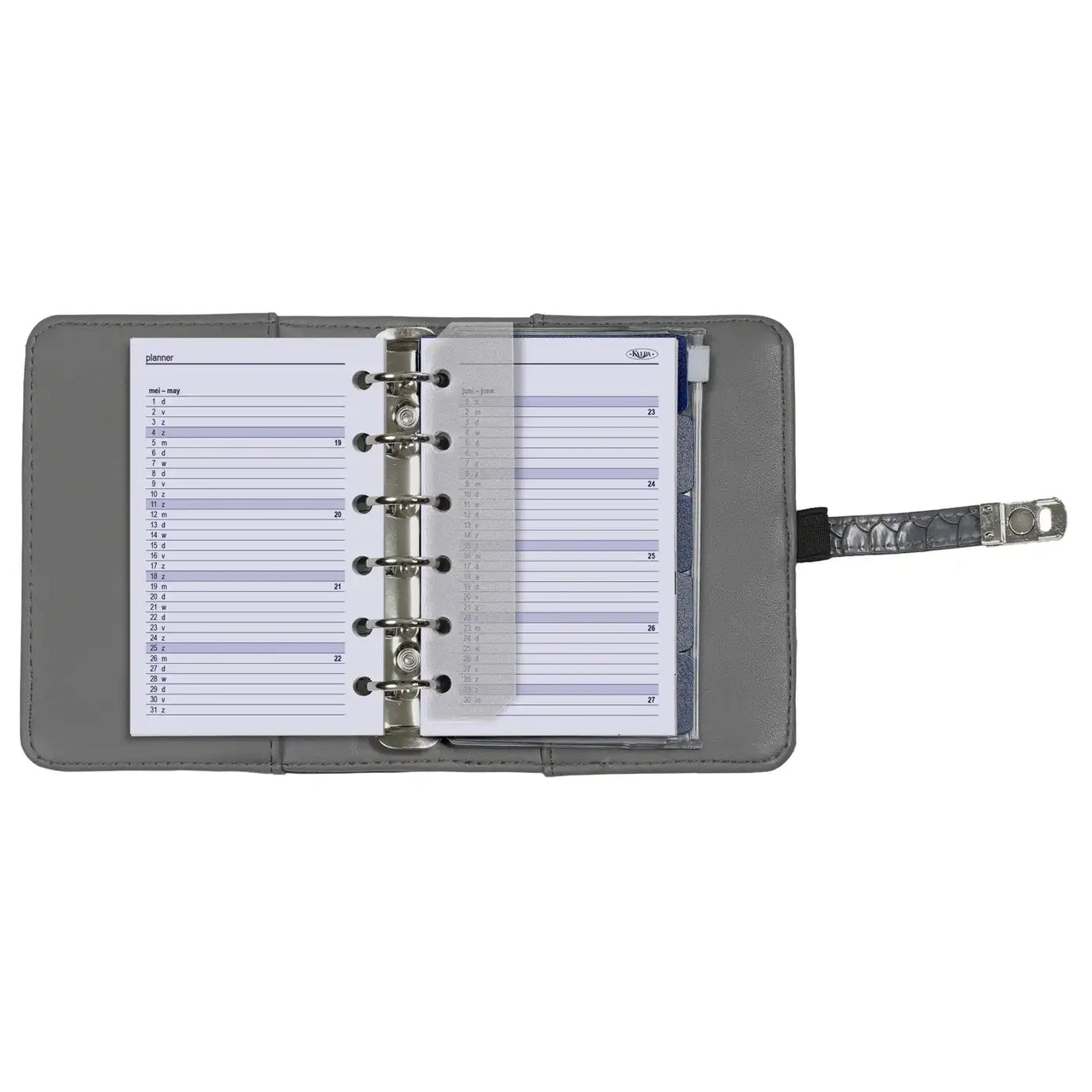 6337-25-26 125 x 80 mm Tasche Taschenkalender Einlage Wöchentlich komplettes Set NL EN 2026