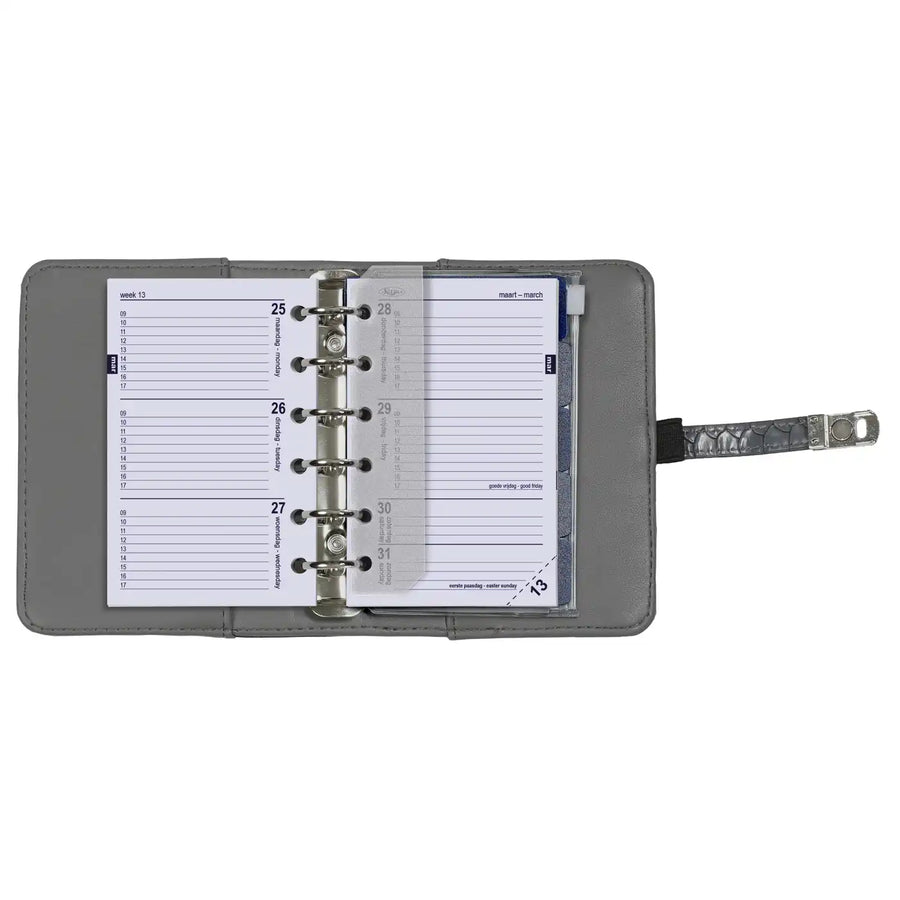 6337-25-26 125 x 80 mm Tasche Taschenkalender Einlage Wöchentlich komplettes Set NL EN 2026