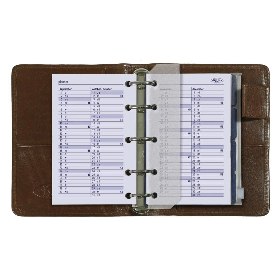 6347-26 104 x 68 mm Mini Agenda Binder Nachfüllungen wöchentlich komplettes Set NL EN 2026
