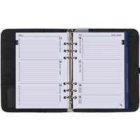A5 Ring Planner Grain Black with Free Weekly Refills