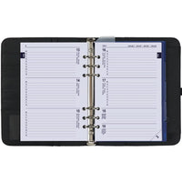 1011-01-P A5 Ring Planner Grain Black 2025 agenda