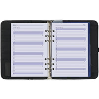 1011-01-P A5 Ring Planner Grain Black 2025 agenda