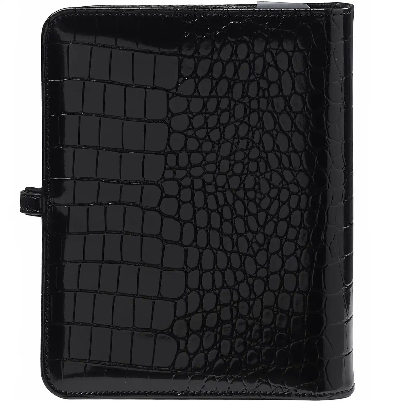 1011-06 Refillable A5 Ring Binder Planner Alligator Black
