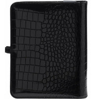 1011-06 Refillable A5 Ring Binder Planner Alligator Black