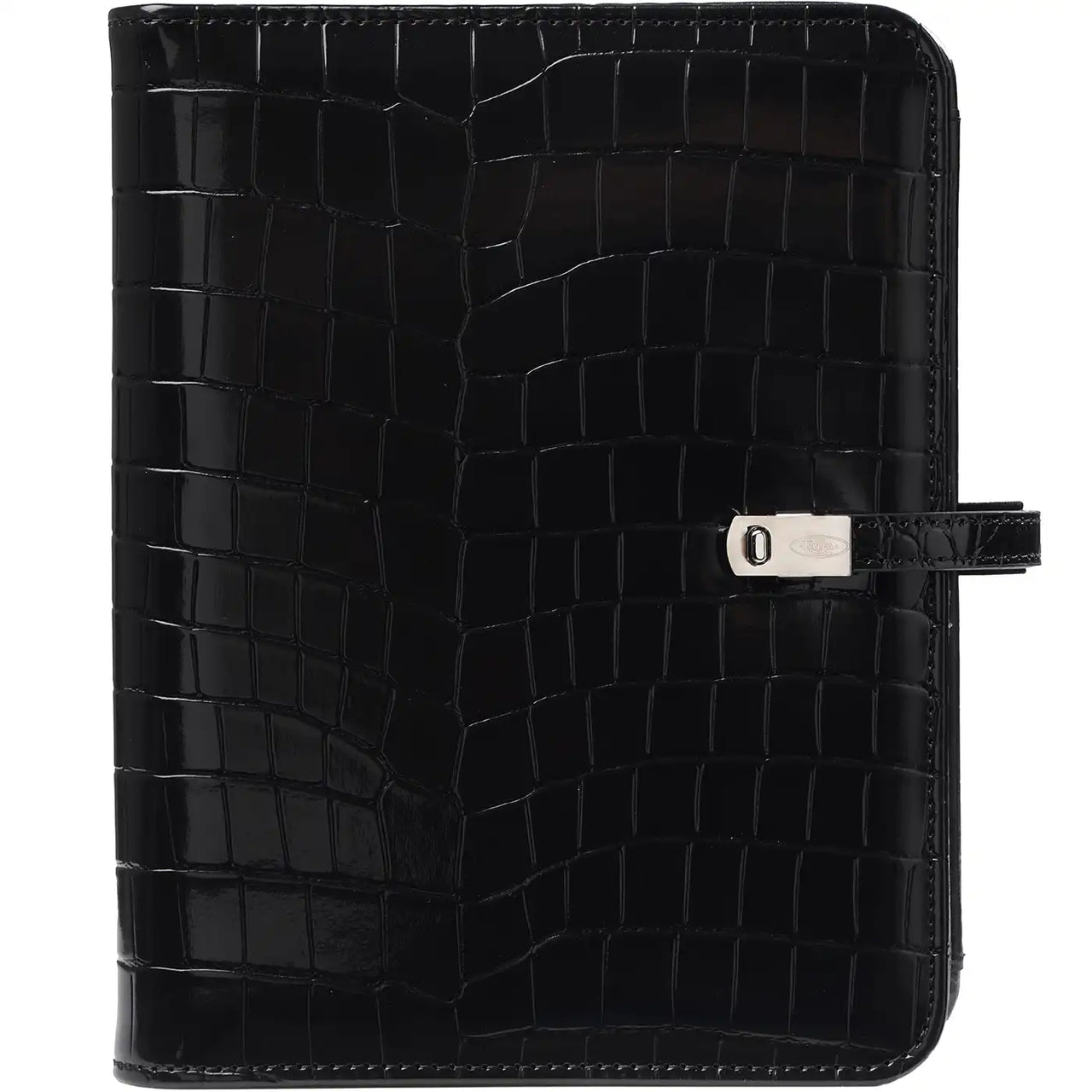 1011-06 Refillable A5 Ring Binder Planner Alligator Black