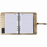 Kalpa Refillable A5 Ring Binder Croco Gold