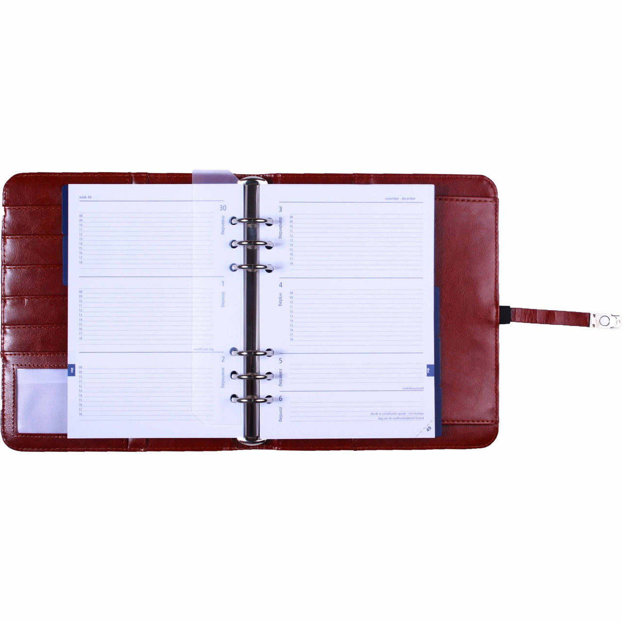 1011-40 A5 Agenda Organizer Cognac