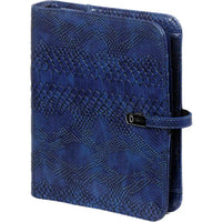 High Quality A5 Ring Binder Agenda Croco Indigo