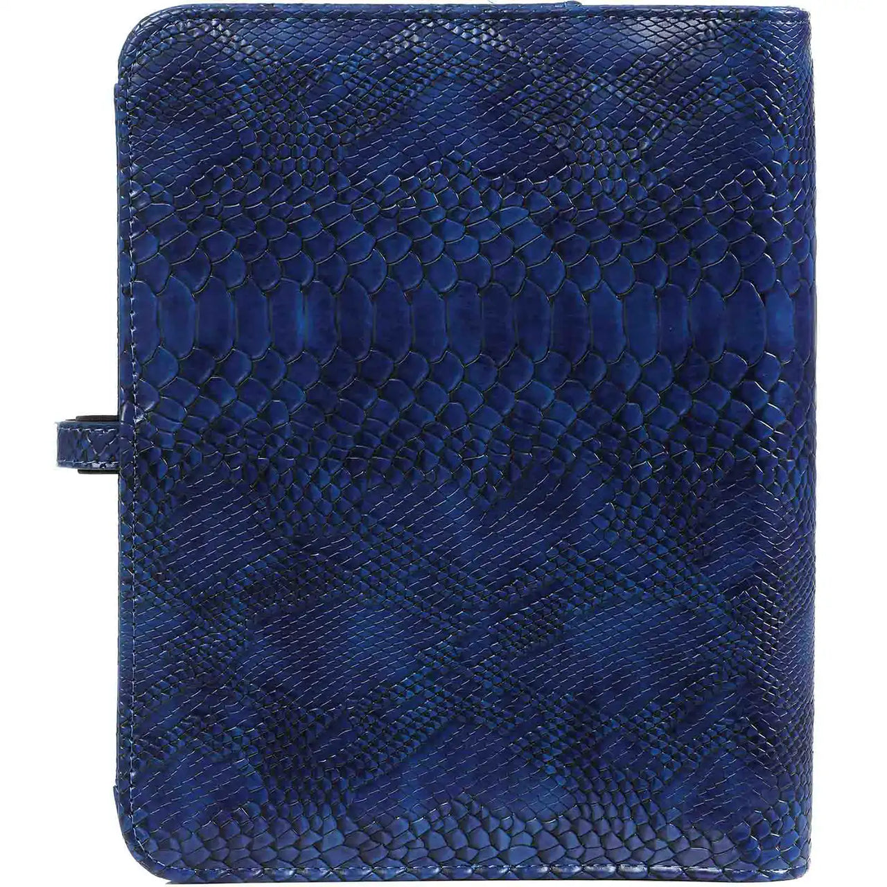 Beautiful A5 Ring Binder Agenda Croco Indigo