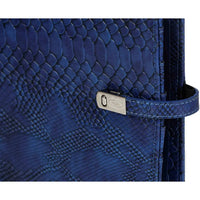 Stylish A5 Ring Binder Agenda Croco Indigo