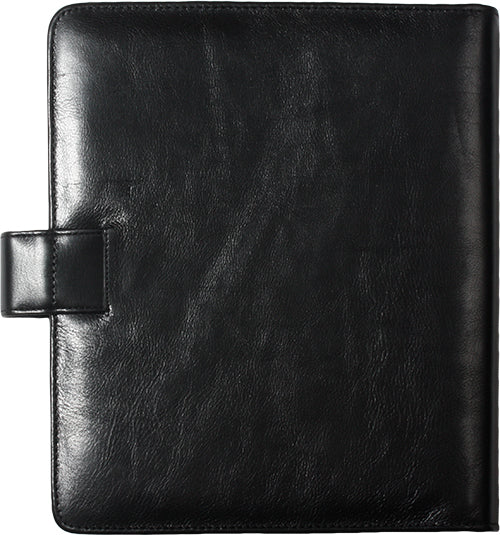 1011-I A5 Classico raccoglitore ad anelli in pelle nera Organizer